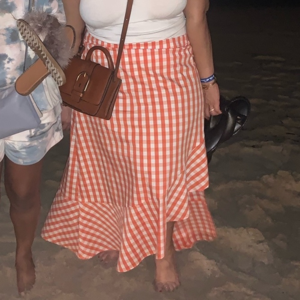 Midi Skirt w/ Flounce